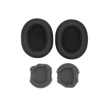 1 Чифт седалките за слушалки Sony WH-1000XM5 За слушалки, лесно Сменяеми Защитни ръкави за слушалки, Амбушюры с катарама, Здрав Черен