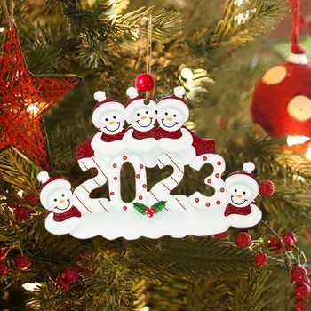1бр Весела Коледа 2023 Украса за Дома Снежен човек Дървени Украса на Коледна Елха, Висящи Висулка честита Нова Година Навидад Noel