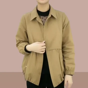 2023 Нови Пролетно-Есенни женски корейски обикновена палто с дълъг ръкав, Дамска мода, Ежедневни Однобортные якета, Връхни дрехи Z79
