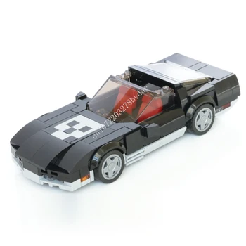 281 БР. MOC Speed Champions Corvette C4 - Skull edition Модел градивните елементи на Технологични Тухли САМ за Сглобяване, Детски Играчки, Подаръци