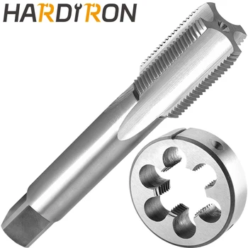 Hardiron 1-1/2-8 UN Метчик и набор от матрици на Дясната ръка, 1-1/2 x 8 UN Машинни метчики с дърворезби и кръгли печати