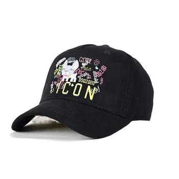 ICON марка от най-високо качество, лятна мъжка бейзболна шапка на dsq, дамска шапка от 100% памук, унисекс, бейзболна шапка с надпис dsq2 за мъже, синя, червена, черна