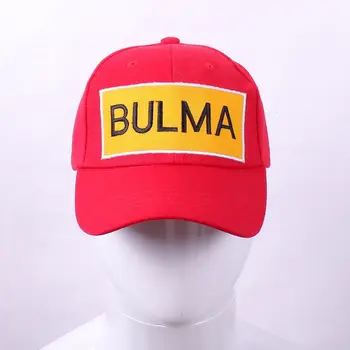 JP Аниме Bulma Cosplay Регулируема Шапка Червена Бейзболна шапка с бродерия