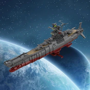 MOC Космически боен кораб Ямато 2199 Междузвездни Блейзери Тухлени Блейзери военно дело Изследване на Вселената Градивен елемент на Модел на Играчка За подарък