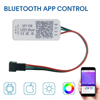 SP110E WS2812B led Контролер Bluetooth APP Control WS2812B WS2811 Ambilight RGBW led лента ws2812b контролер за постоянен ток В 5-24