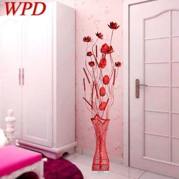 WPD Скандинавски червен лампиона Съвременно Изкуство Цвете Хол с Диван Спалня Сватбен led оригинална декоративна лампа