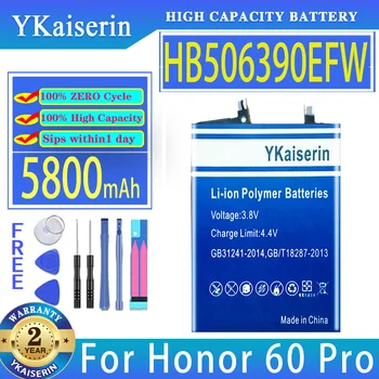 YKaiserin Батерия HB506390EFW 5800 ма За huawei Honor 60 Pro За Батерии на мобилни телефони Honor60 Pro
