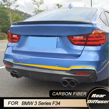 Авто дифузер на задната броня за BMW серия 3 F34 GT 2013-2018, Състезателен заден дифузер, защита за устните, защита от въглеродни влакна