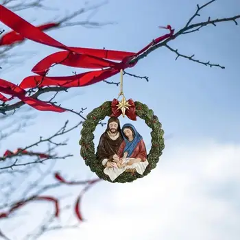 Акрилни Коледна украса с шнурком Весел Празничен декор Празнична Коледна Акрилни Подвесное Украса с по Коледа