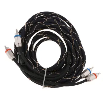 Аудио кабел RCA от 2 штекеров до 2 штекерам - 15 Метра за телефон HiStereo