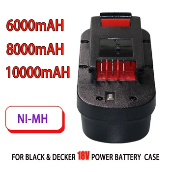 Батерия за електрически инструменти В 18 6000 mah за Black & Decker A18 A1718 A18NH HPB18 HPB18-OPE FS1800CS FS1800D FS1800D-2 FS1800ID