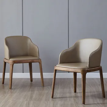 Бели трапезни столове в скандинавски стил, Модерни Селски Ергономични столове за хол, които може да се избърсват, Модни Мебели за дома Мързел Sillas Para Sala De Estar