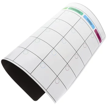 Бяла дъска Календар Дъска за планиране на Хладилника Магнит Меко Магнитно График Планер съобщения за Работа