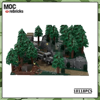 Военната серия от Street View Първият контакт MOC Колекция строителни блокове Експерти DIY Модел пъзел Оригиналност Тухлена играчка за Коледен подарък