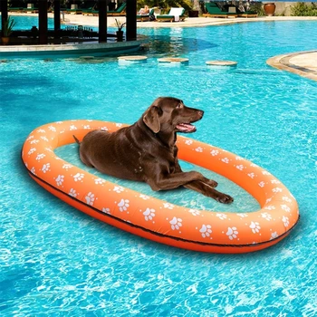 Гаф за кучета за лятото, Забавен надуваем басейн, водна играчка, Плаващ гаф, игра за басейни, подпори за фотосесия, огън B03E