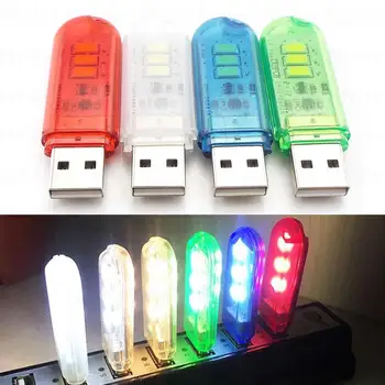 Гъвкави USB Led Ночники DC5V USB LED Mini Light Book 1,5 W Светодиодна Настолна Лампа за Четене Сензорен Прекъсвач Червен Зелен Син Бял B4
