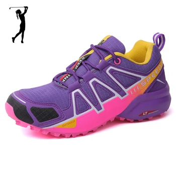 Дамски спортни обувки за голф, мини маратонки за бягане на трева на открито, Обувки за голф, за момичета, Големи размери 41 42 43