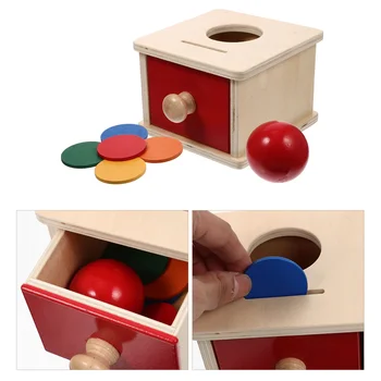 Дървена Кутия за Детска играчка За деца Toy Boxss Музикален инструмент За Алчен Детето За Умствено-сетивните образование Кутия