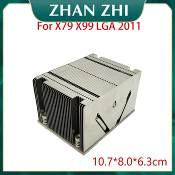 За X79 X99 LGA 2011 2011-3Pin Сървърен CPU Охладител на процесора Правоъгълен САМ Модификация на Радиатора на CPU Охладител Охладител 10,7 см