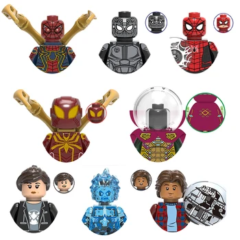 Играчки Marvel Легендите spider-Man, Тухли, Строителни Блокове, Статуетки, Фигурки, Забавни играчки 