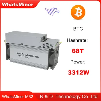 Използва се биткойн-миньор Whatsminer M32 68T с блок за захранване се Използва Asic Миньор M32 БТК BTH Миньор Machine Mining