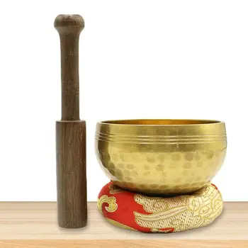 Купа за медитация, Мед Тибетски Набор от Пеещи купи, Купа за Медитация, Подаръци за Медитация върху Чакрите, Уникални подаръци за