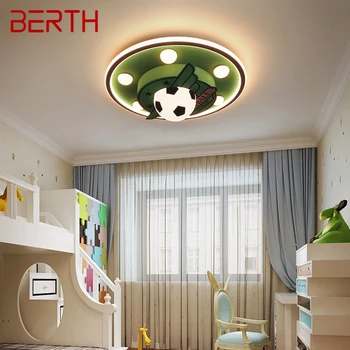 Модерен тавана лампа BERTH LED, 3 цвята, творчески cartoony футболен декор, детска лампа за дома, лампа за детска спалня