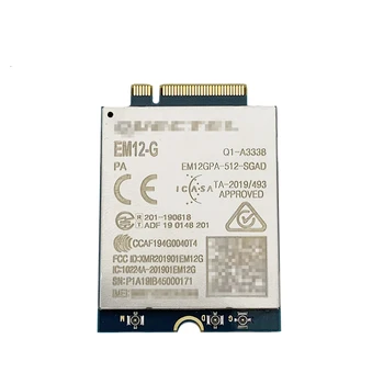 Модул Quectel EM12-G Cat-12 LTE-A Pro с пикова скорост за предаване на данни 600 Mbps по низходяща линия на комуникация и 150 Mbps по възходяща линия EM12GPA-512-SGAD EM12