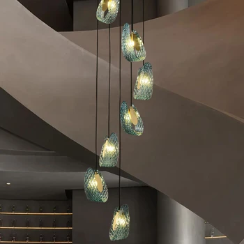 Нов креативен дизайн, Китай, най-добрата цена, модерна декорация на помещения в скандинавски стил, Синя led окачен лампа
