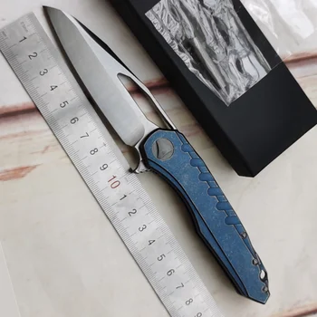 Нов сачмен лагер MK6, Складное стоманен нож, Стоманена дръжка, Програма за къмпинг, лов, Тактически инструменти за оцеляване на открито EDC, кухненски нож