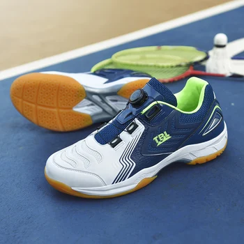 Нова Мъжки Дишащи Обувки За Бадминтон, Жени Дишаща Неутрална, Спортни обувки за тенис на маса, устойчива на плъзгане, спортни обувки за тенис