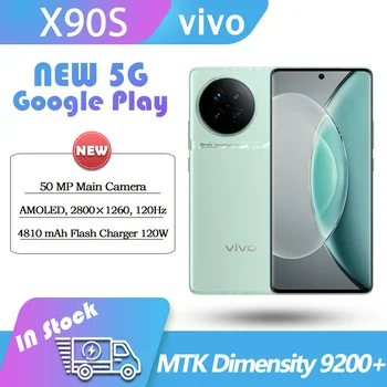 НОВА Оригинална Основната камера ViVO X90S 5G Dimensity 9200 + V2 AMOLED 120 Hz 120 W със светкавица IP68 OriginOS 3 ОТА на Google 50 Mp