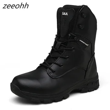 Нова тенденция, градинска тактическа спортни мъжки обувки, Мъжки Водоустойчив туризъм обувки, Мъжки военни армейските ловни обувки за катерене