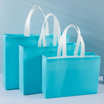 Няколко опаковъчни торбички с бяло опции за покритие структури, чанти за образование и обучение, торби за дрехи от нетъкан текстил, чанти-тоут