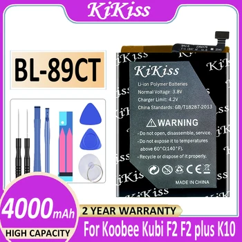 Оригинална Батерия KiKiss BL89CT 4000 ма за мобилен телефон Koobee Kubi K10 F2 Plus F2Plus BL-89CT Bateria