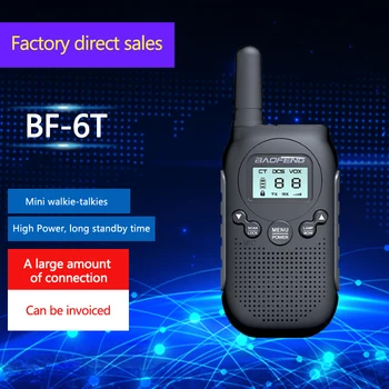 Преносима радиостанция Baofeng-BF-T6, Мини-преносима, обаждания на голяма дистанция, Двустранен печат, Безжична, Гласова комуникация, Ясно, Силно проникване, Силата на T