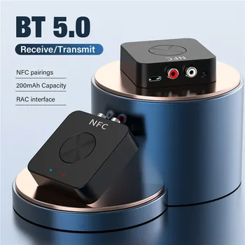 Приемник-предавател NFC Bluetooth BT5.0 FM Стерео AUX вход 3.5 мм Жак RCA Оптичен Безжичен разговор 