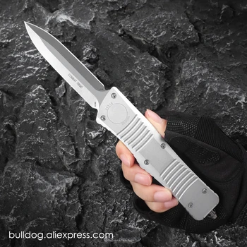 Серия CT Signature Silver Claw Marks Micro OTF Tech Knife DE Blade EDC Бойни Тактически Джобни Ножове за Самозащита A150 Top Ver
