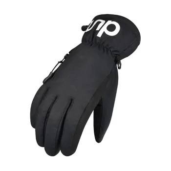 Ски ръкавици с цип, зимни водоустойчив сгъстено топли улични ръкавици за сензорен екран