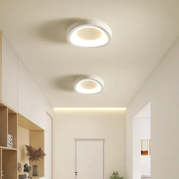 Съвременен творчески кръг led тавана лампа за спални, проста лампада, е подходящ за вътрешно осветление хол, трапезария