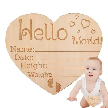 Табела с обявяването на раждането, паметен знак с името на детето