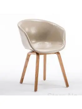 Трапезария стол от фабриката магазин Nordic от масивна дървесина, обикновен стол за преговори, 4S, мрежест стол с червена облегалка