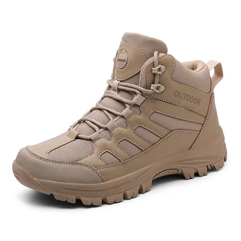 Улични мъжки Военни Армейските ботильоны, Водоустойчиви мъжки тактически обувки за Пустинята със Специално предназначение, Туристически обувки, Мъжки работна обувки
