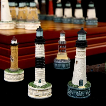 Шахматна дъска от кожата будистка пагода с набор от венечните шах в ролева тематика - Ръчно рисувани 32 обекта - Идеалният подарък за шахматистите