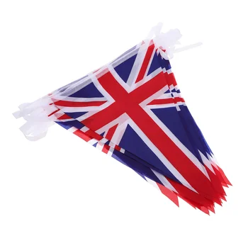 Юниън Джак Британски Флаг Струнен музикален Фестивал Висящ Банер Парти Националните Флагове на Страните Декор от Полиестер