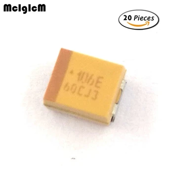 MCIGICM 20pcs B 3528 10 icf 25 В SMD кондензатор танталовый