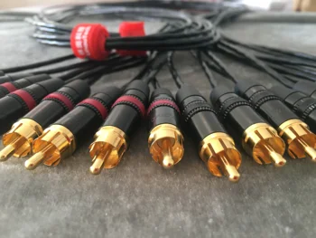 Изработени по индивидуална поръчка на кабел RCA конектор REAN RCA NYS373-0,2,9 с кабел японски производство на L-2B2AT