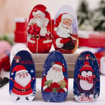 Калъпи за празнични сладкиши, Празнични Коледни контейнери за съхранение на багаж, Кутии за бисквити във формата на Дядо Коледа и Снежен човек за предложения, подаръци за деца