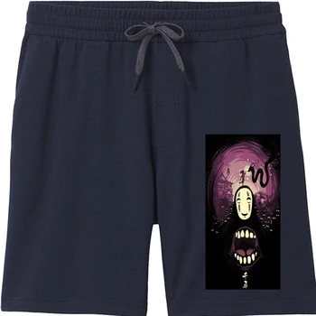 Мъжки къси панталони Spirited Away Studio Ghibli, Мъжки И женски шорти Хаяо Миядзаки, Летни гащета от чист памук, от чист памук