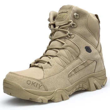 Мъжки тактически обувки, Dr. обувки, Мъжки Военна Непромокаемая Работа защитни обувки за Пустини, Планински Туризъм обувки, Мъжки улични обувки на Щиколотку